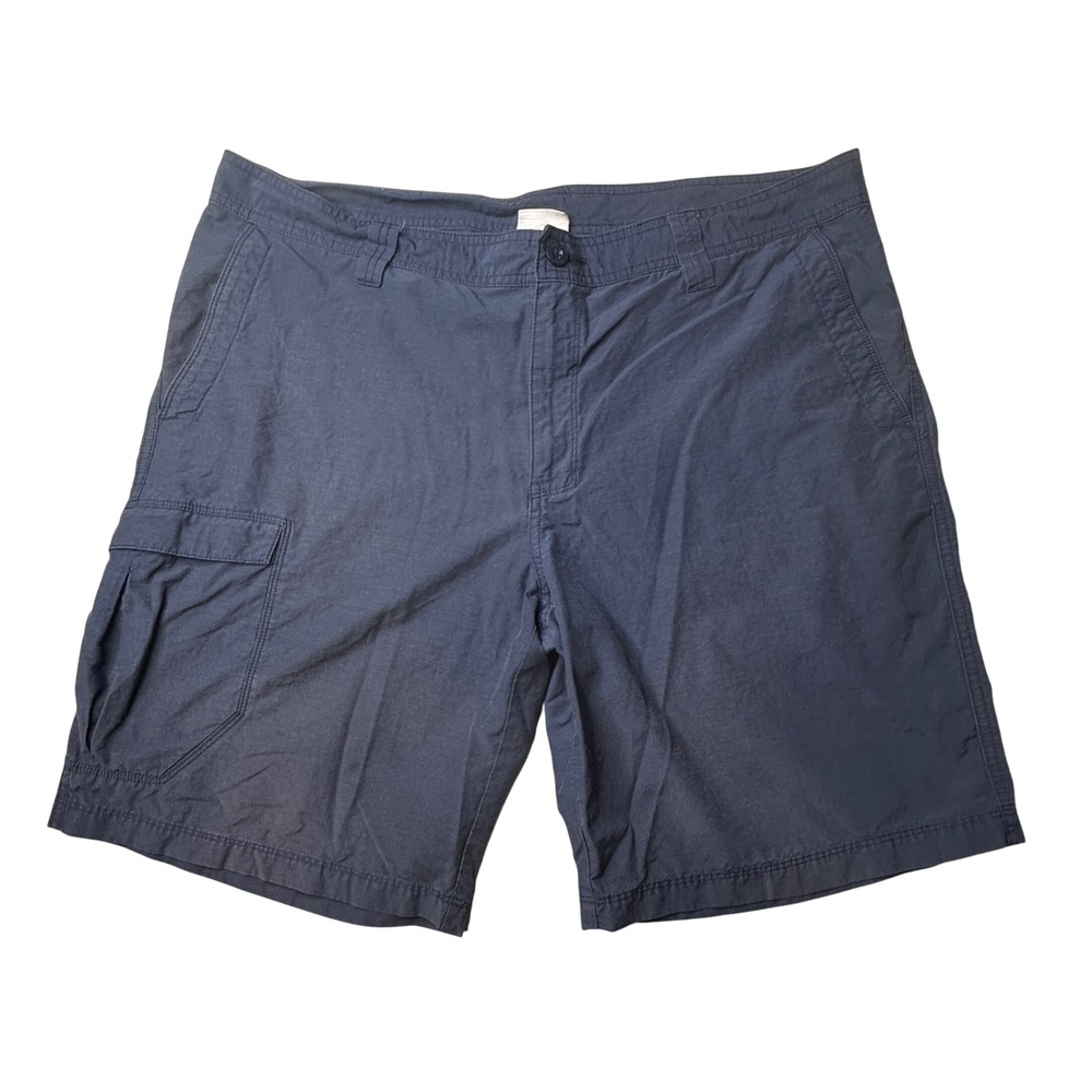 Columbia Cargo Shorts Mens‎ 40 Navy Blue Ripstop Regular Fit Hiking Outdoor 10"